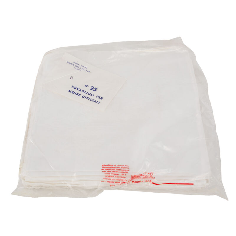Italian White Linen Napkins | 4-pack | Unissued, , large image number 4